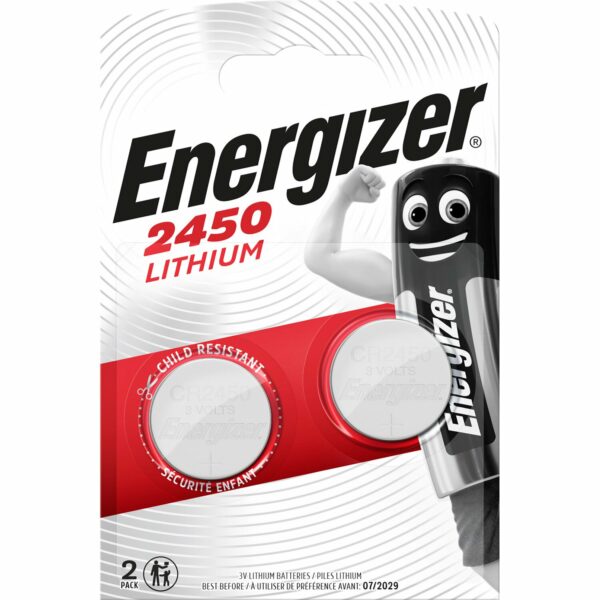 Energizer Knopfzelle Lithium CR 2450 2 Stück