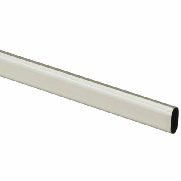 Hettich Schrankrohr oval 2000 mm Stahl nickel-matt