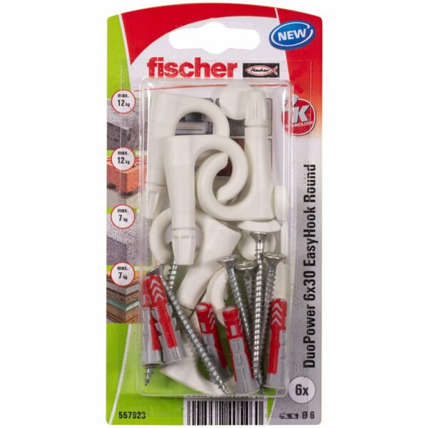 Fischer Rundhaken EasyHook Round DuoPower Ø 6 mm x 30 mm