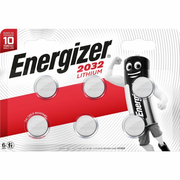 Energizer Knopfzelle Lithium CR 2032 6 Stück