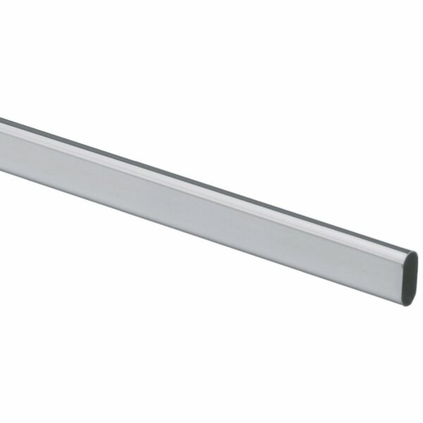 Hettich Schrankrohr oval 900 mm Stahl Silber-Grau