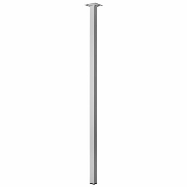 Hettich Tischbein 25 mm x 25 mm x 800 mm Aluminium-Optik