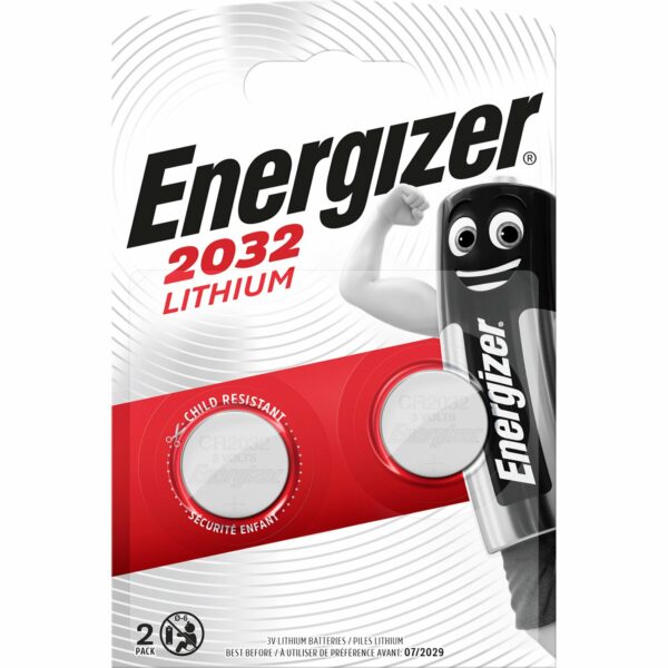 Energizer Knopfzelle Lithium CR 2032 2 Stück