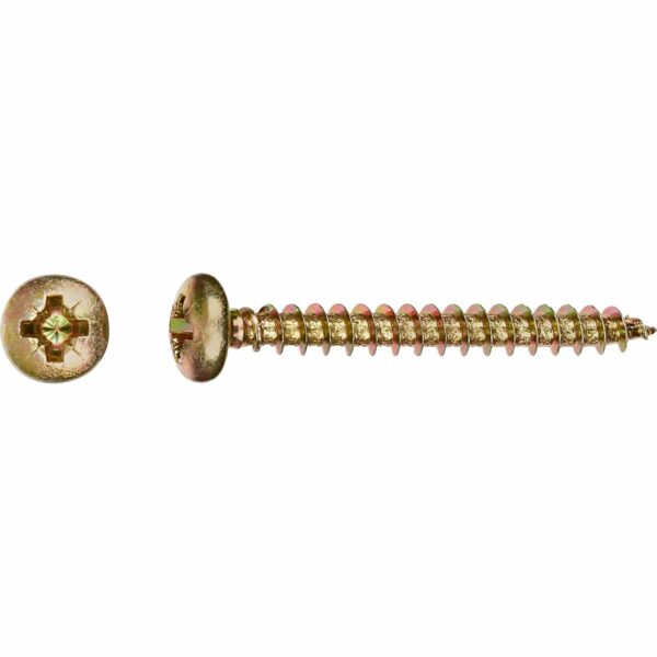 LUX Halbrundkopf Universalschraube Ø 4 mm x 30 mm Kreuzschlitz PZ-Antrieb 60 Stü