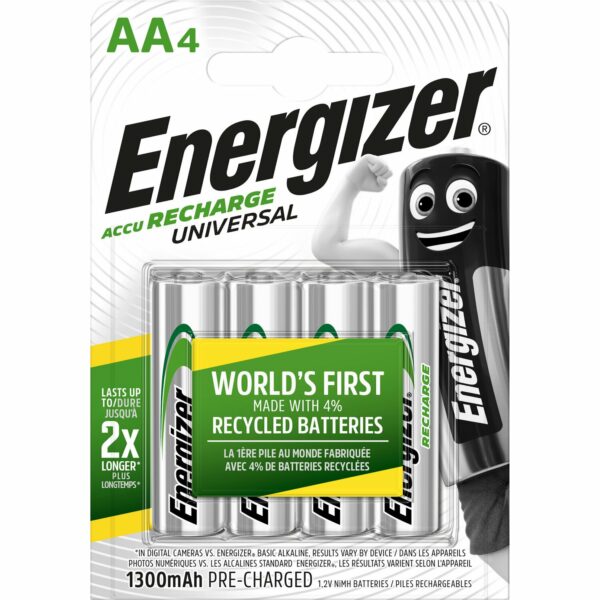 Energizer Akku Universal AA Mignon 1300 mAh 4 Stück