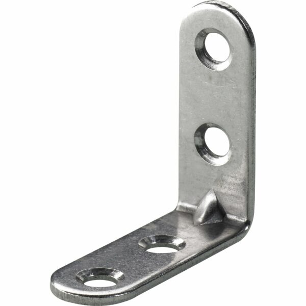 Hettich Stuhlwinkel 40 mm x 40 mm x 15 mm Edelstahl Matt 4 Stück