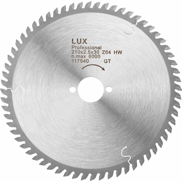 LUX HM-Kreissägeblatt 210 mm x 30 mm 64 Z