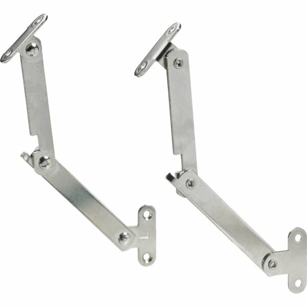 Hettich Mini Klappenhalter Stahl 130 mm Vernickelt 2 Stück