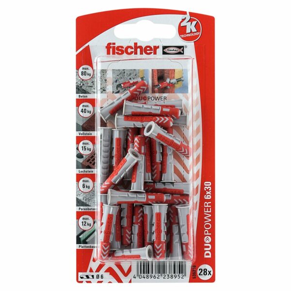 Fischer Dübel DuoPower Ø 6 mm x 30 mm K 28 Stück