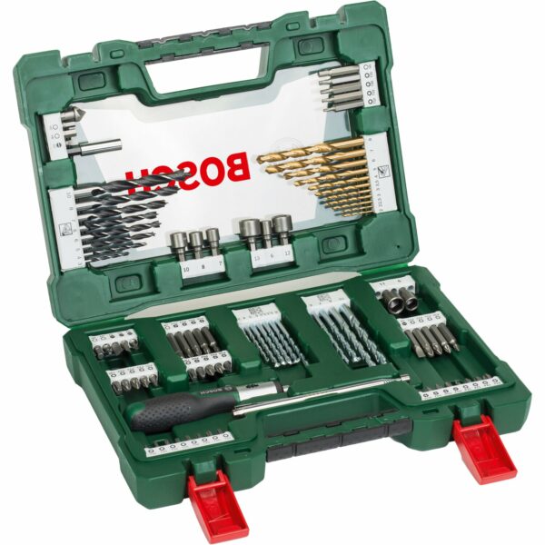 Bosch V-Line Titanium-Bohrer und Bit-Set Promoline 91-teilig