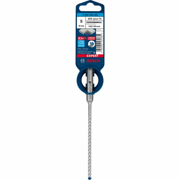 Bosch Expert SDS plus-7X Hammerbohrer Ø 5 mm 100/165 mm Länge