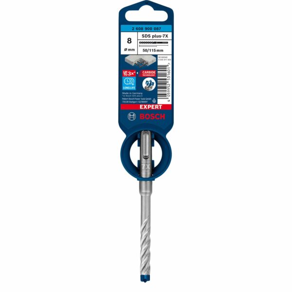 Bosch Expert SDS plus-7X Hammerbohrer Ø 8 mm 50/115 mm Länge