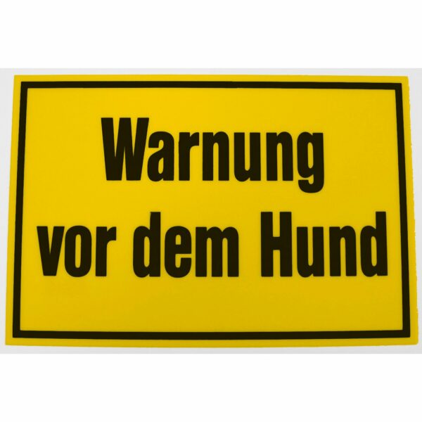 Hinweisschild Warnung vor dem Hund