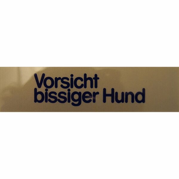 Hinweisschild Vorsicht bissiger Hund