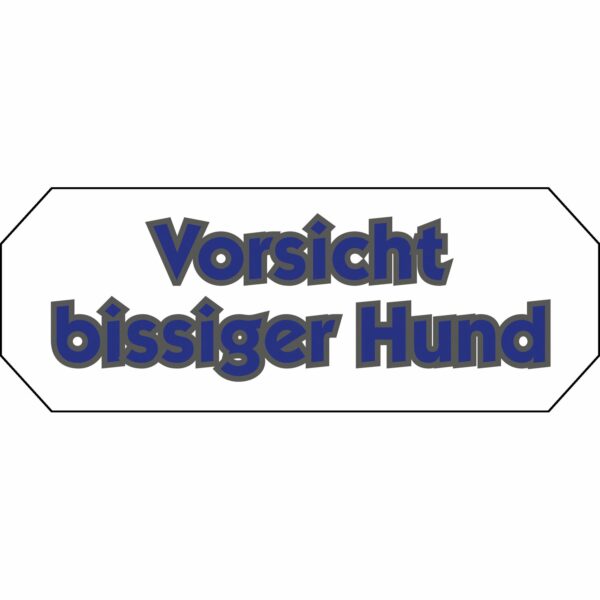 Doming Aufkleber Vorsicht bissiger Hund 10