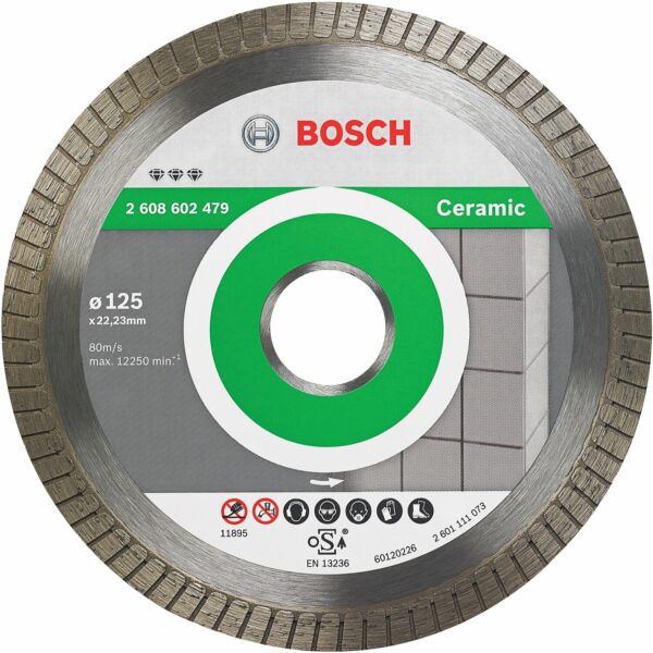 Bosch Diamanttrennscheibe Best for Ceramic Extra-Clean Turbo 125 mm