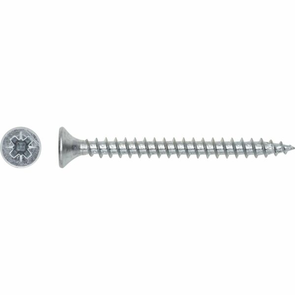 LUX Senkkopf Universalschraube PZ-Antrieb Ø 4 mm x 12 mm Verzinkt 25 Stück