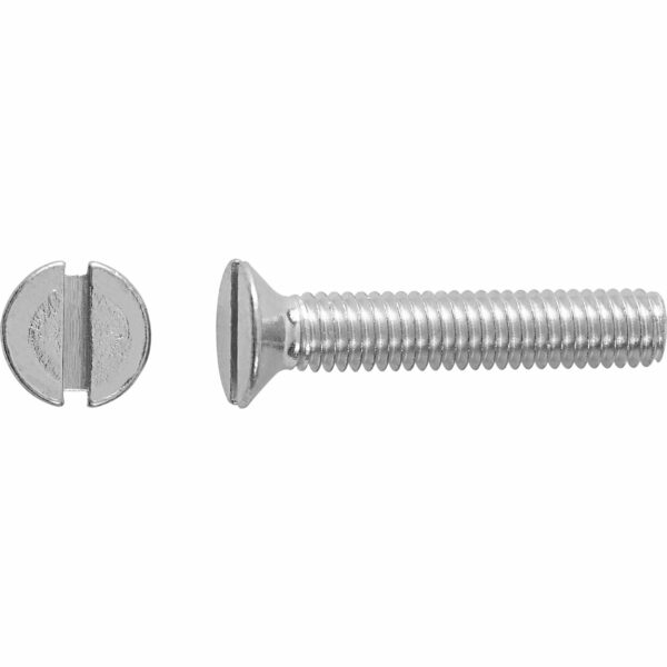 LUX Gewindeschraube M3 x 16 mm Verzinkt Senkschraube mit Schlitz 100 Stück