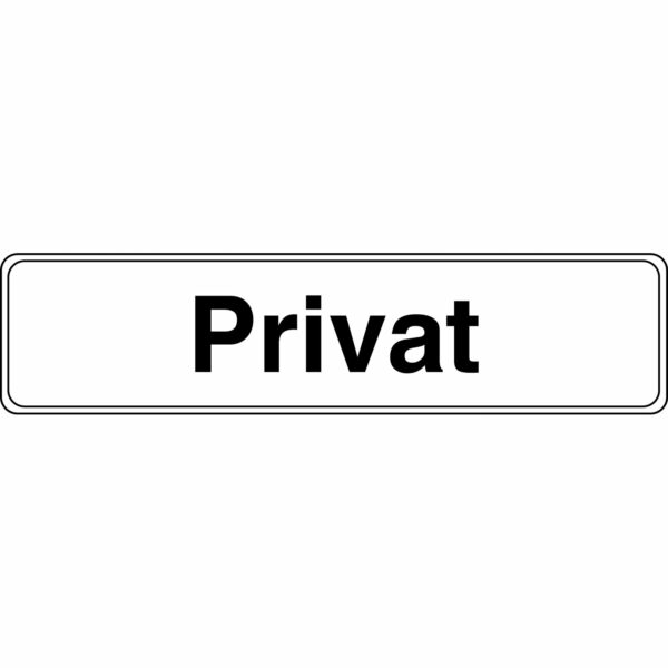 Schild Privat 4