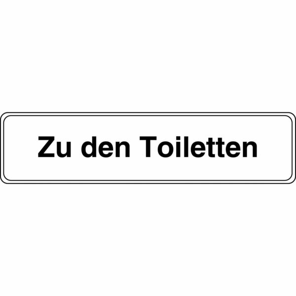 Schild Zu den Toiletten 4