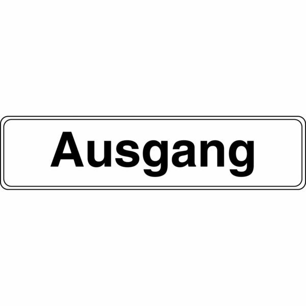 Schild Ausgang 4