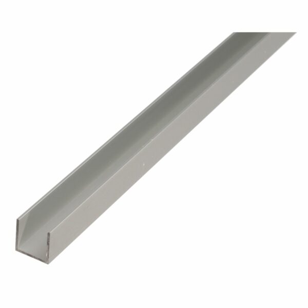 U-Profil Alu Elox. Silber 22 mm x 10 mm x 2.000 mm