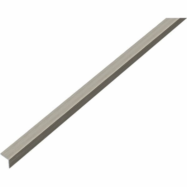 Winkelprofil gleichsch. L-förmig Alu Edelstahl-Optik 10 mm x 10 mm x 1.000 mm