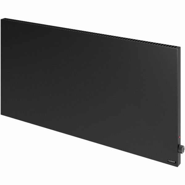 Vasner Hybrid-Infrarotheizung Konvi mit Thermostat 1200 W 60 cm x 140 cm Schwarz