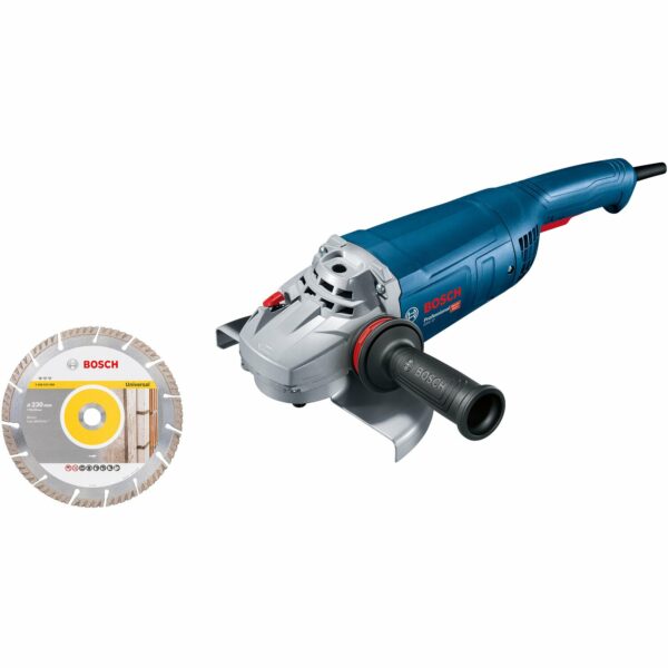 Bosch Professional Winkelschleifer GWS 22-230 J 2.200 W mit Diamantscheibe