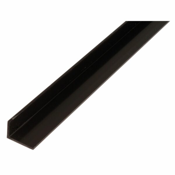 Winkelprofil ungleichschenklig Kunststoff 10 mm x 40 mm x 2.600 mm Schwarz