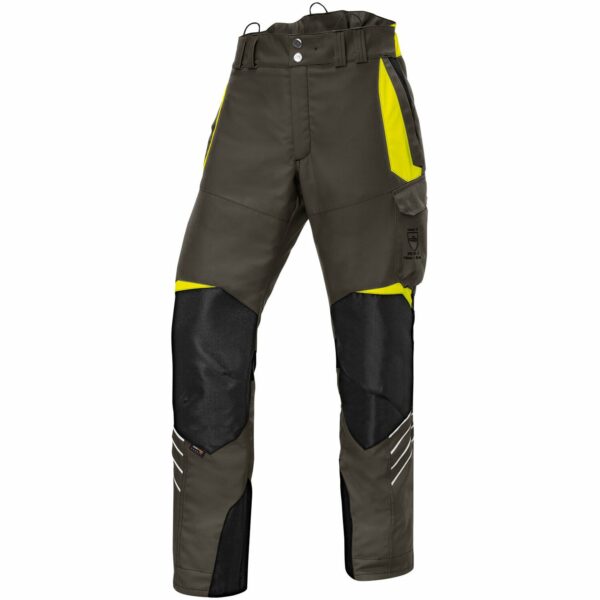 Kübler Workwear Schnittschutzhose Forest PSA 3 Oliv/Warngelb Gr. M