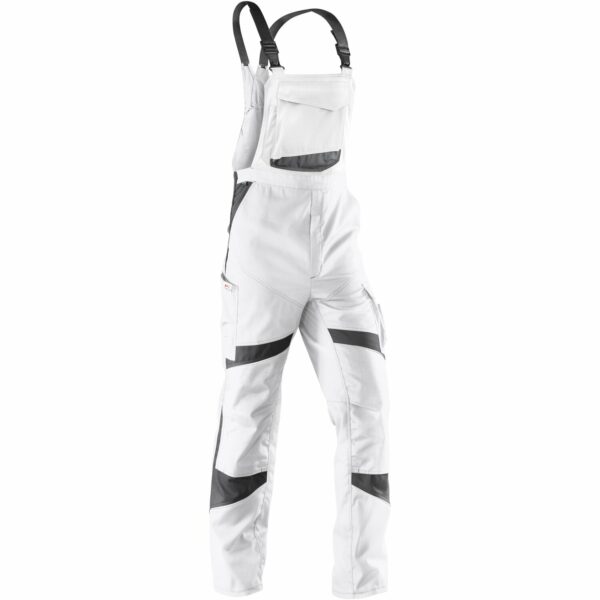 Kübler Workwear Latzhose Activiq Weiß/Anthrazit Gr. 50