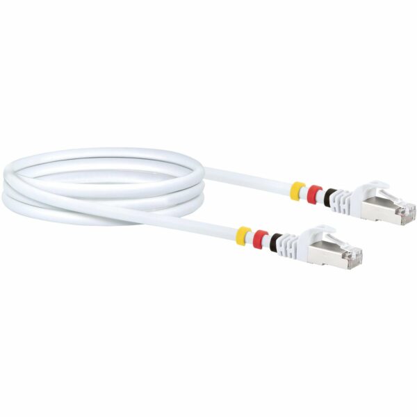 Schwaiger® CAT7 Netzwerkkabel S/FTP inkl. 3 Farbclips - Weiß 2