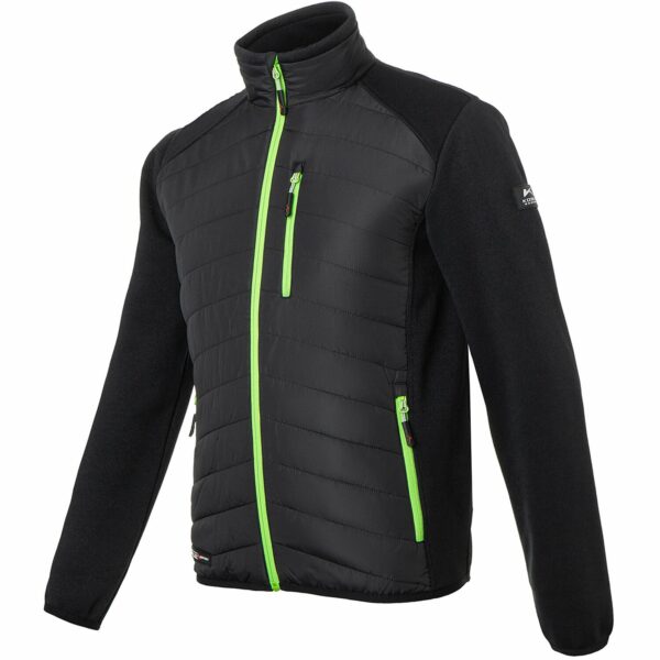 Kübler Pulse Tech Hybridjacke Schwarz/Neongrün Gr. XL