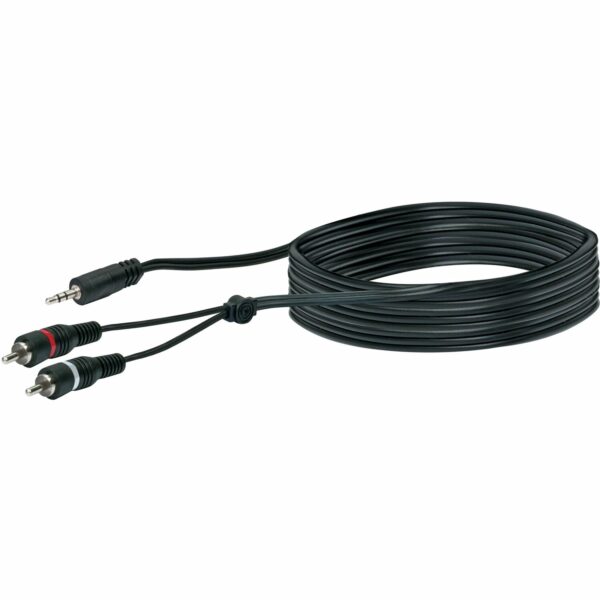 Schwaiger Audio-Adapterkabel Schwarz 3 m