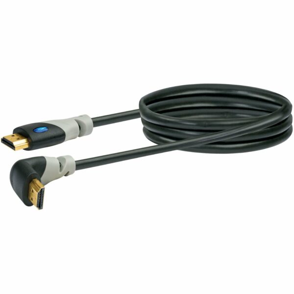 Schwaiger High-Speed HDMI-Winkelkabel mit Ethernet Schwarz 1