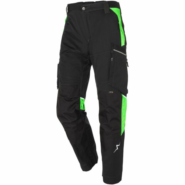 Kübler Pulse Bundhose Action Schwarz/Neongrün Gr. 54