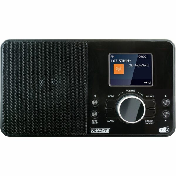 Schwaiger Digitalradio mit DAB+ / FM Schwarz