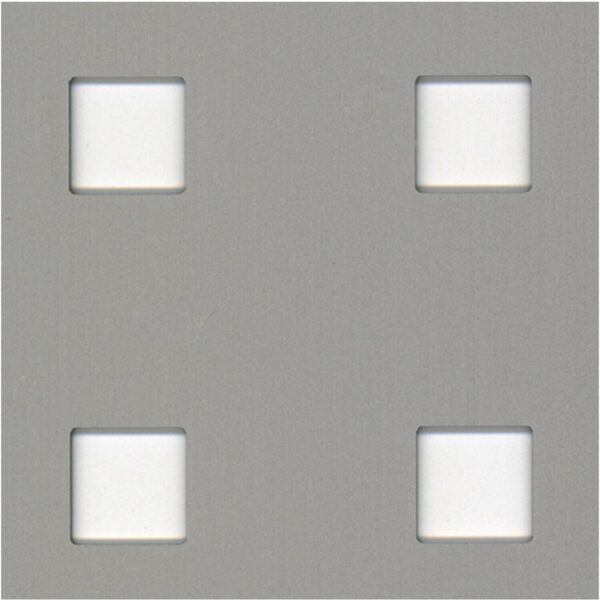 Lochblech Lochung Quadr 10 mm x 10 mm Alu Silb Elox 600 mm x 1000 mm x 0