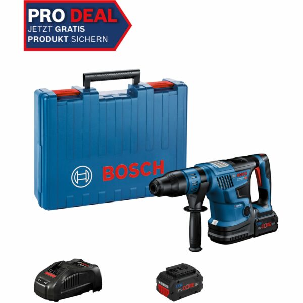 Bosch Professional Akku-Bohrhammer Biturbo GBH 18V-36 C mit 2x8.0 Akkus & Koffer